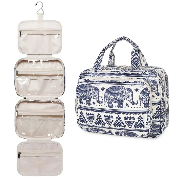 Narwey Large Hanging Toiletry/Cosmetic Bag Elephant