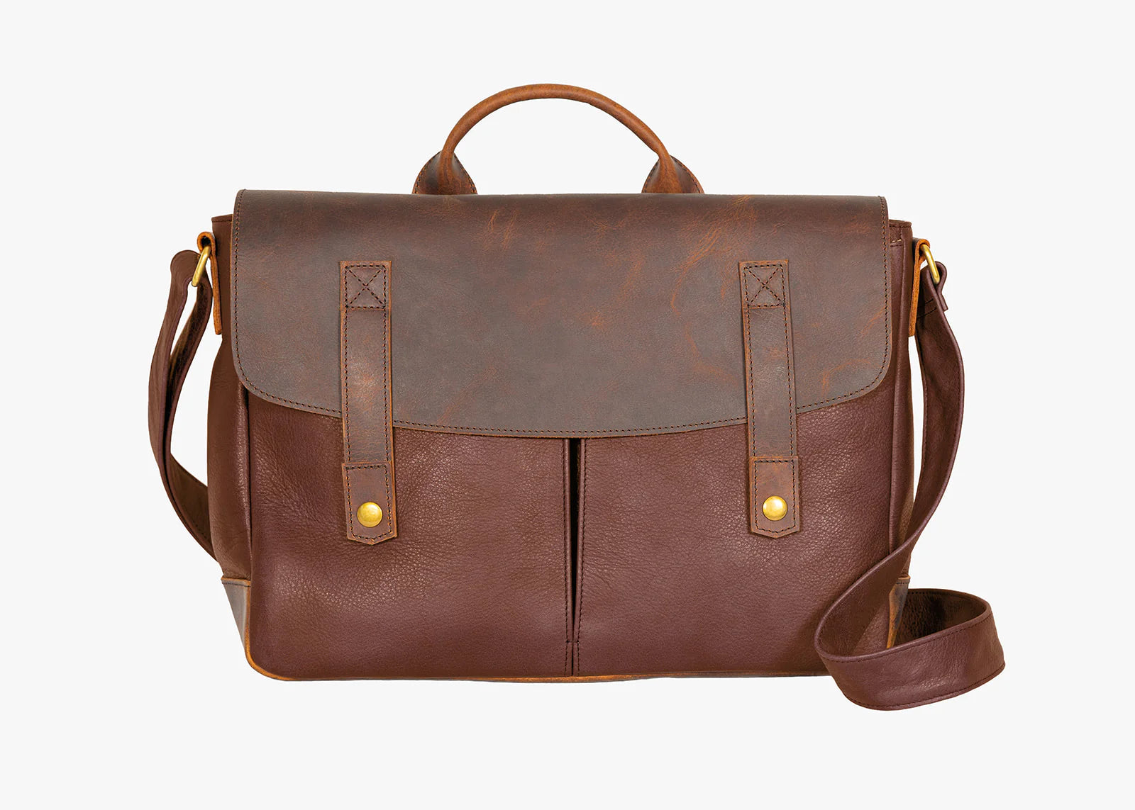 Osgoode Marley Leather Edmund Classic Messenger Bag with RFID Espresso