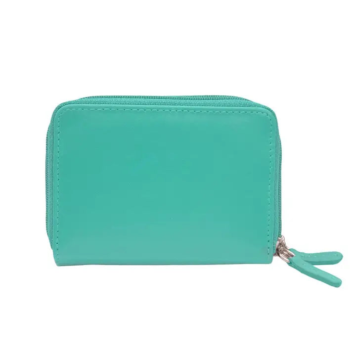 Cartera de cuero con estuche tipo acordeón RFID New York de ili