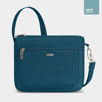 Travelon Anti-Theft RFID Classic Small E/W Crossbody Teal