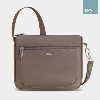 Travelon Anti-Theft RFID Classic Small E/W Crossbody Hazelnut