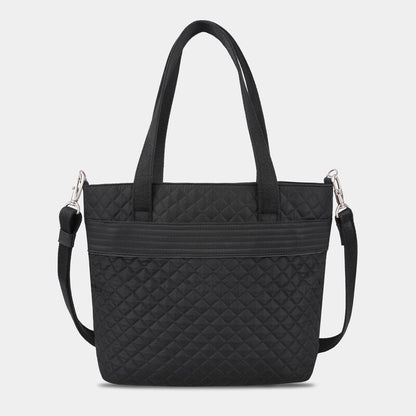 Travelon Anti-Theft RFID Boho Tote with 5-Point Anti-Theft Protection Black