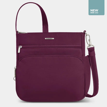 Travelon Anti-Theft RFID Classic N/S Crossbody Burgundy