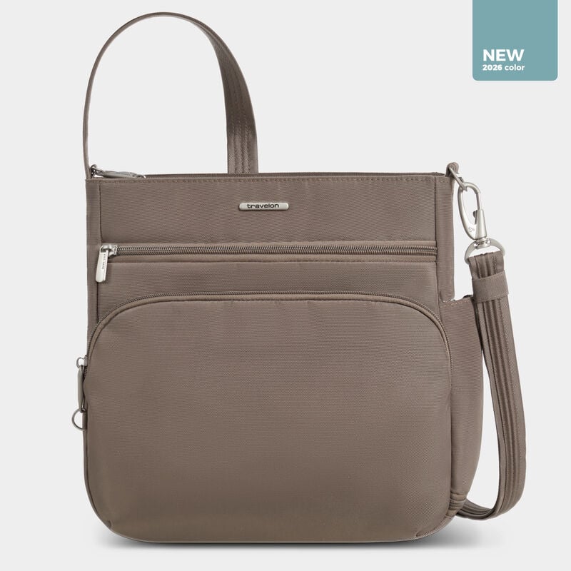Travelon Anti-Theft RFID Classic N/S Crossbody Hazelnut