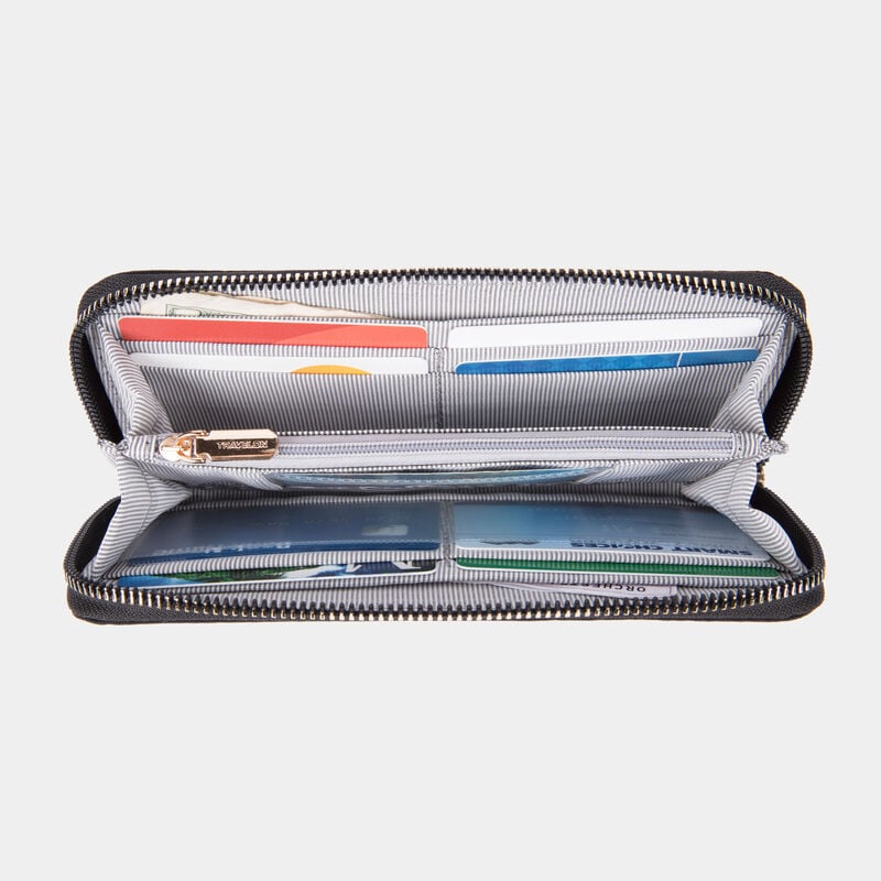 Travelon RFID Blocking Single Zip Wallet