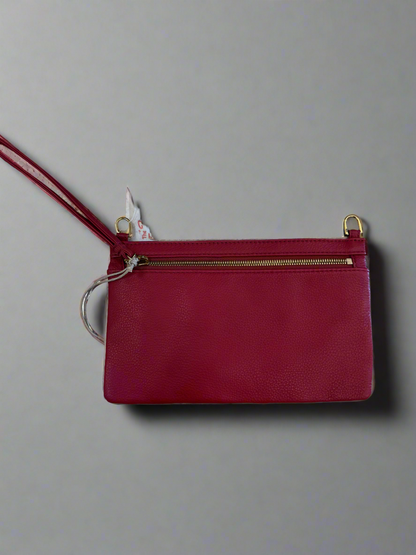 Hobo Day Go Leather Wristlet SCARLET