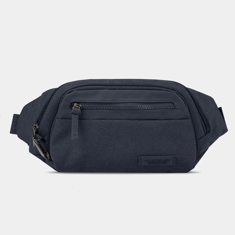 Travelon RFID Anti-Theft Metro Waist Pack Navy Heather