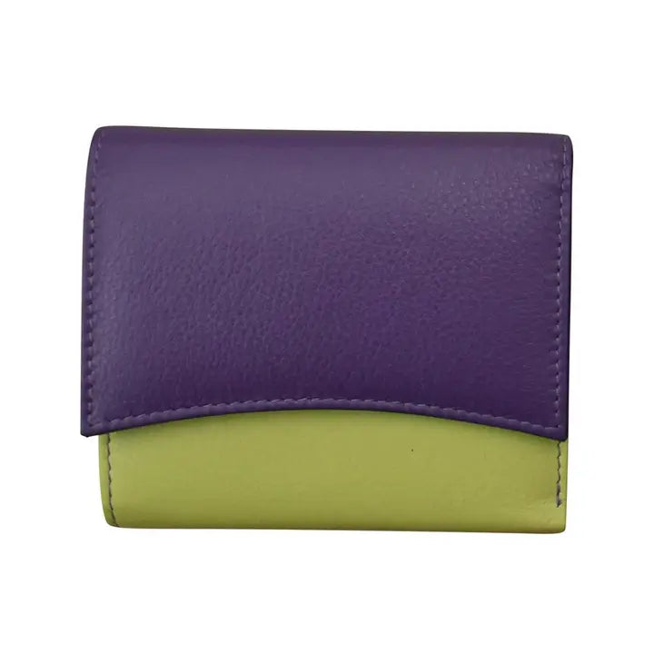 ili New York Leather RFID Two-Tone Pocket Wallet