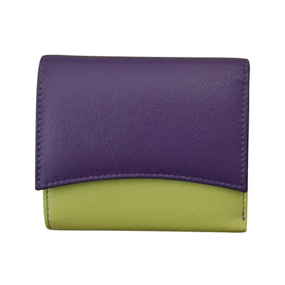 ili New York Leather RFID Two-Tone Pocket Wallet
