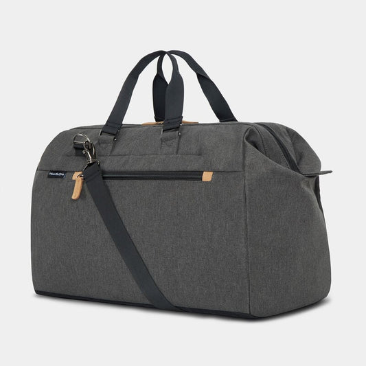 Travelon RFID Transit Carry-On Weekender Duffle with passthrough trolley sleeve Slate
