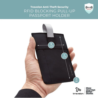 Travelon RFID Blocking Pull-Up Passport Holder