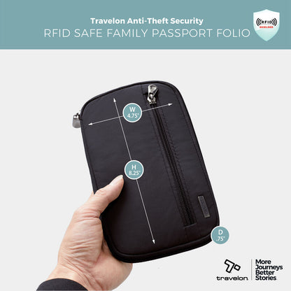 Travelon RFID Blocking Family Passport Wallet