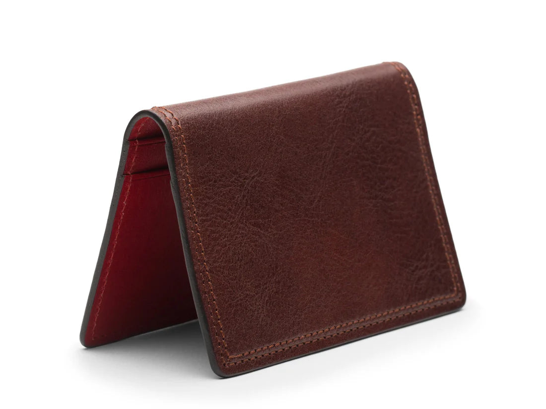 BOSCA DOLCE CONTRAST Italia Leather RFID Calling Card Case wallet