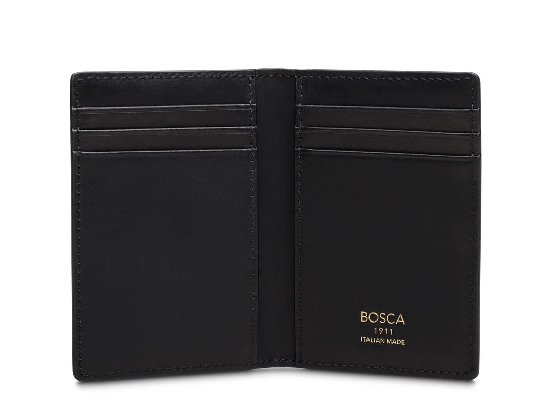 Bosca Roma Leather 8-Pocket Credit Card Case (Made in Italy)
