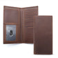 American Leather Goods- Genuine Leather Customizable RFID Bifold Long Wallet