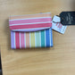 On Sale- Buxton Mini Trifold-Rainbow-Vegan Leather