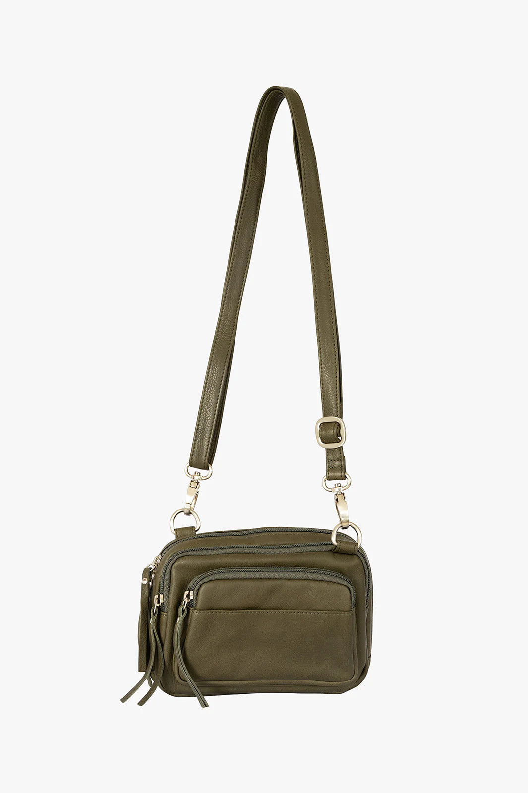 Osgoode Marley Flo Leather Convertible Waist Pack with RFID Olive