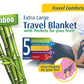 Cloudz- Bamboo Travel Blanket with Bag - Charcoal