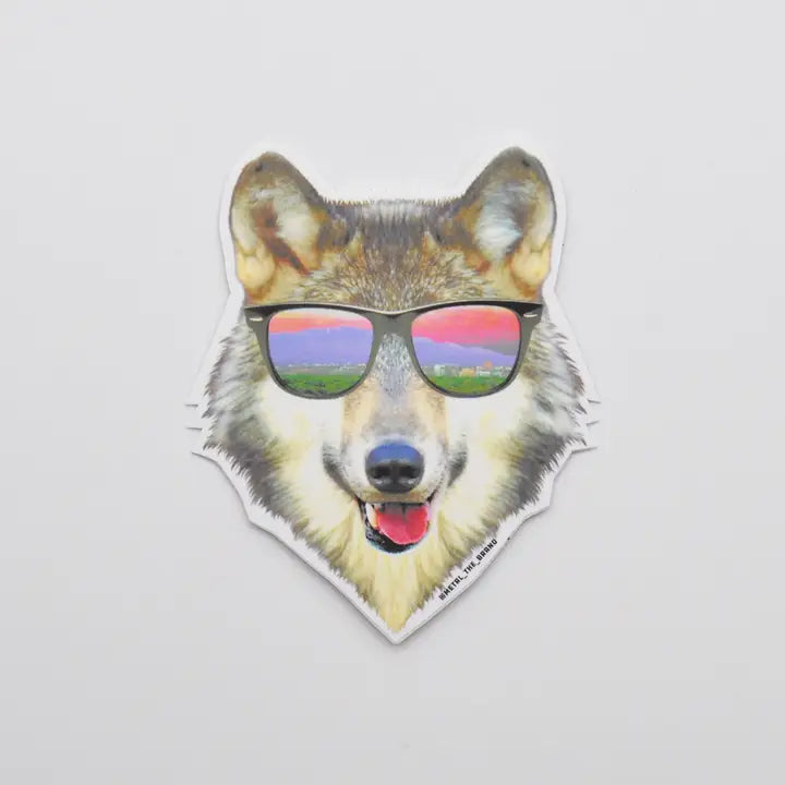 Metal the Brand- Party Lobo Sticker Decal Wolf – Lieber's Luggage