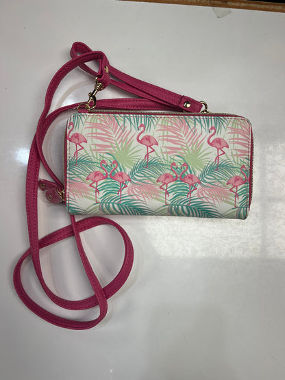 Buxton Ultimate Organizer Wallet On A String-Flamingo-Vegan Leather