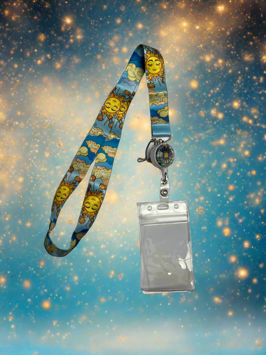 Cruise Ship Keycard Retractable Lanyard- Sun/Moon- $12