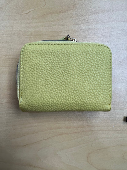 Julia Buxton RFID Vegan Leather Wizard Wallet Bright Yellow