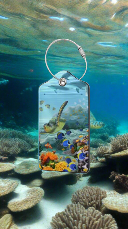 Luggage Tag- Sea Creatures Collection Sea Turtle