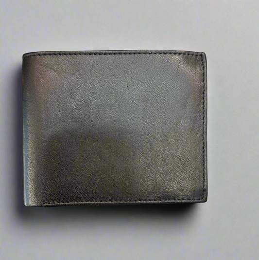 DK Leather RFID Bifold Wallet with Extra Outer Flap- $20