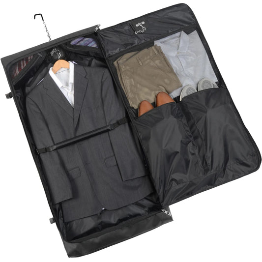 WALLYBAGS 45" Premium Framed Garment Bag with Shoulder Strap and Multiple Pockets- In Store Pickup Only