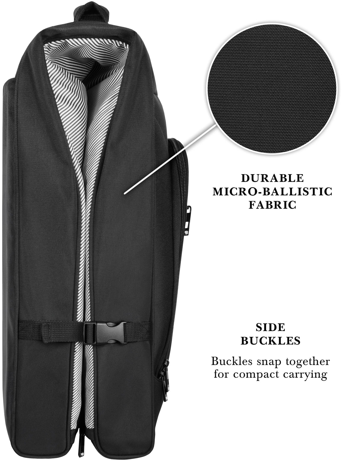 WALLYBAGS Solutions 45" Premium Garment Bag with shoulder strap and multiple pockets