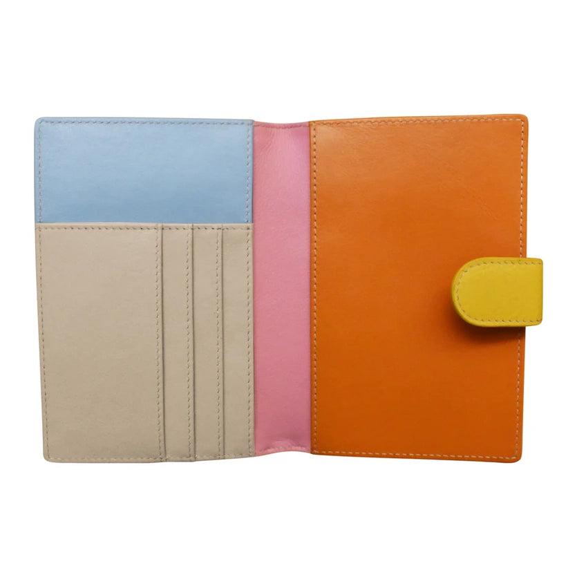 ili New York Leather RFID Multi Color Passport Wallet
