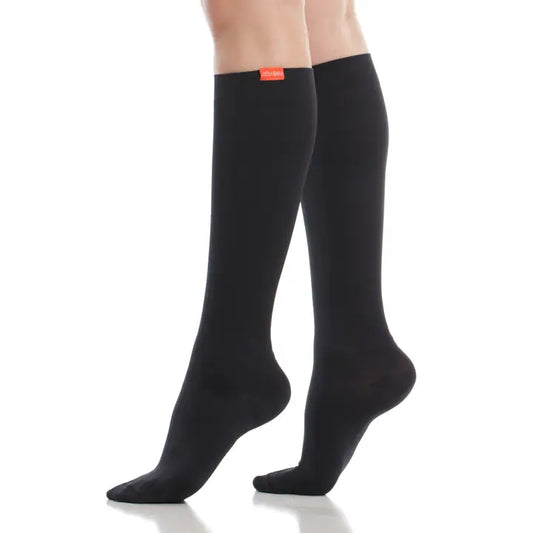 VIM & VIGR 15-20 Mmhg Moisture-Wick Nylon Compression Socks Solid