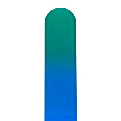 Czech Glass Nail File - Medium- Classy Colors Green Blue