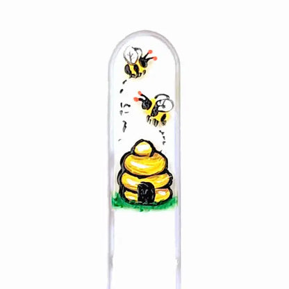 Czech Glass Nail File - Small- Hand Painted
