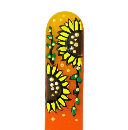 Czech Crystal Nail File - Size Large- Hand Painted Collection