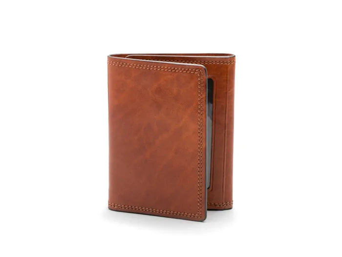 Bosca Leather Double I.D. Trifold Wallet