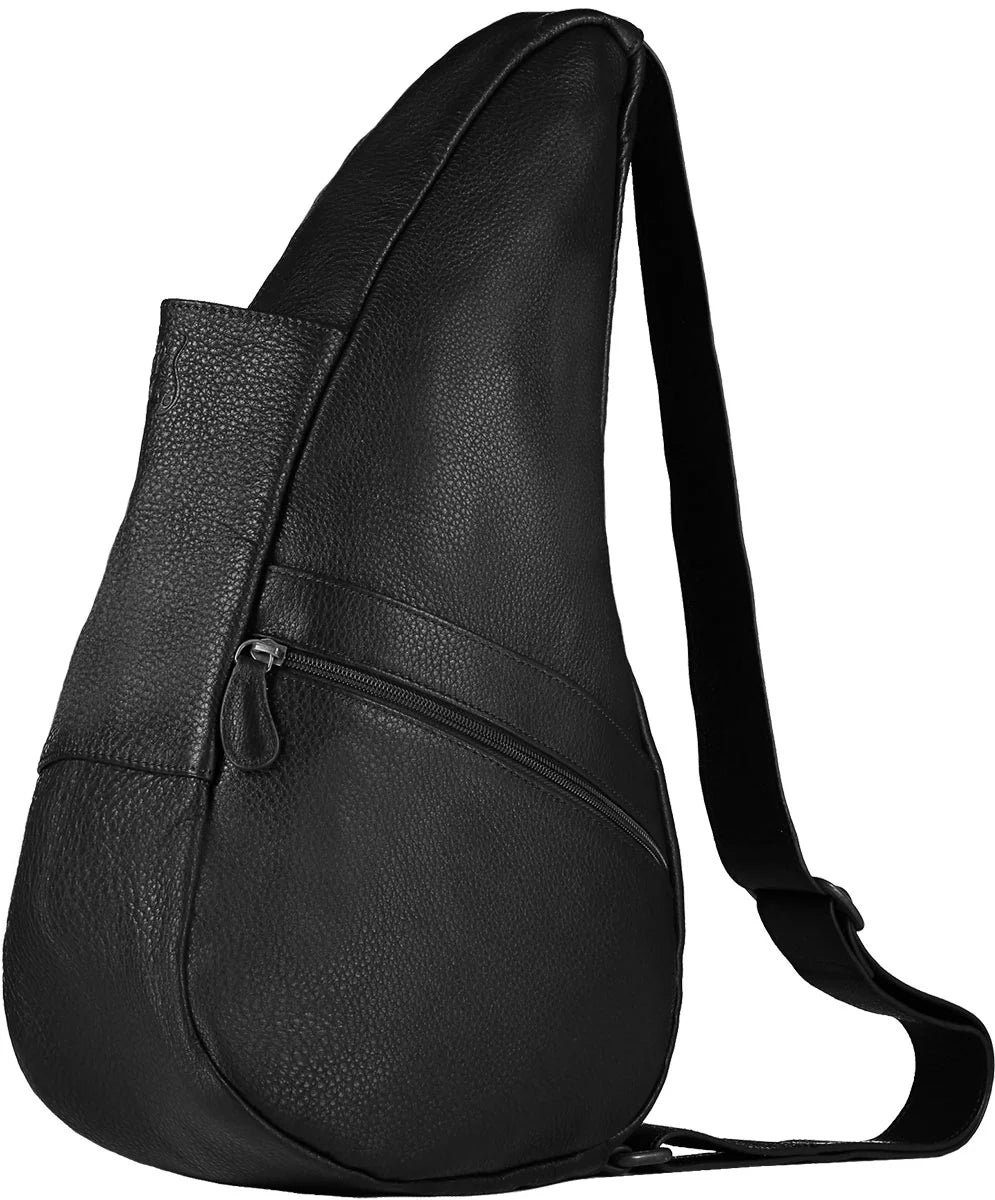 Ameribag 17" Healthy Back Bag Tote- Leather- Small- 5103 Black
