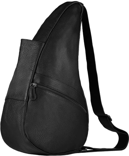 Ameribag 17" Healthy Back Bag Tote- Leather- Small- 5103 Black