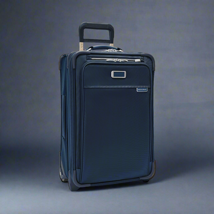 Briggs & Riley Baseline 22” Essential Softside 2-Wheel Carry-On with Suiter (Free Monogram)- BLU122CX