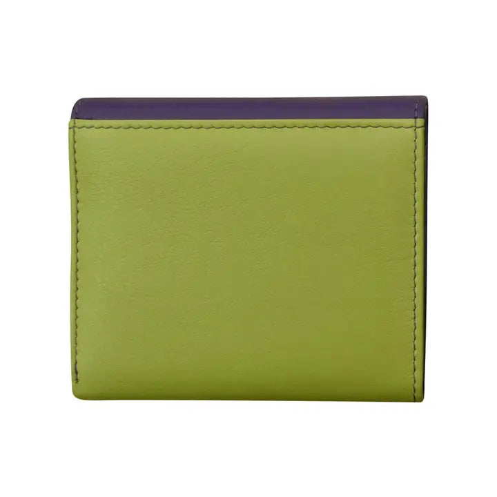 ili New York Leather RFID Two-Tone Pocket Wallet