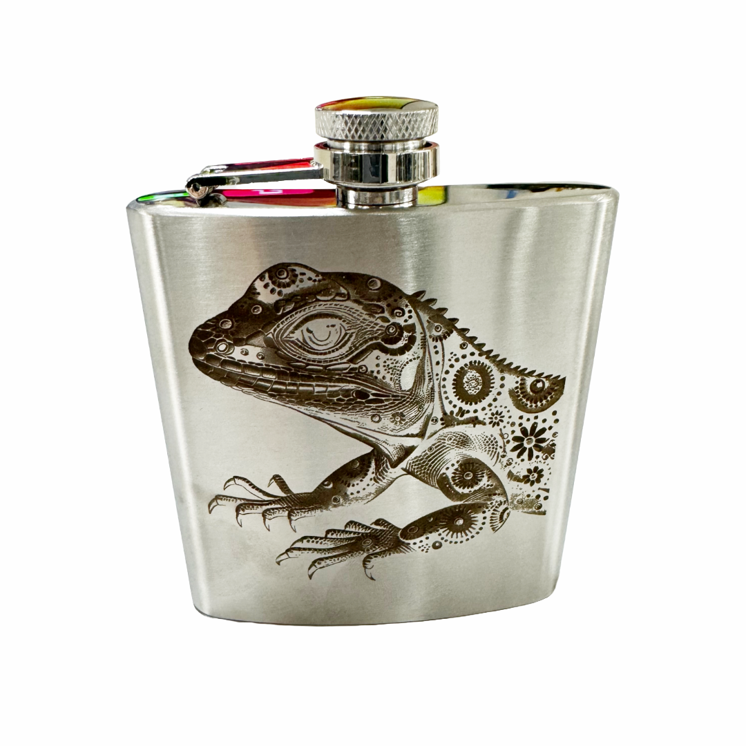 Luggage Lab Stainless Steel Hip Flasks- 6 oz.