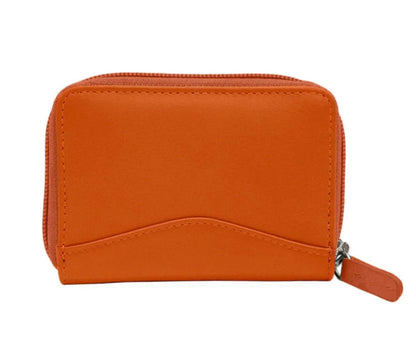 ili New York RFID Accordian Card Holder Wallet- 6711 Orange