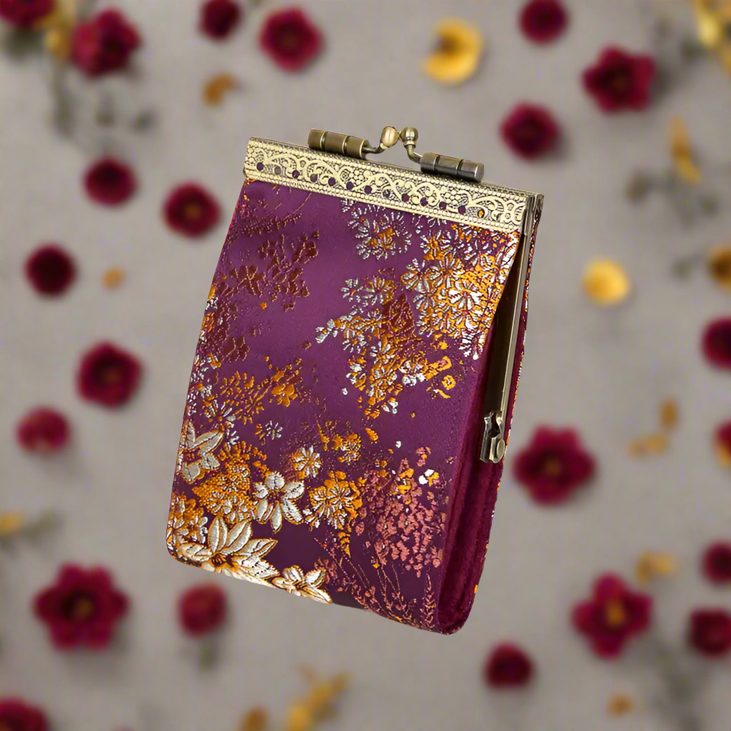 Cathayana- RFID Brocade Accordian Card Wallet- $27.50