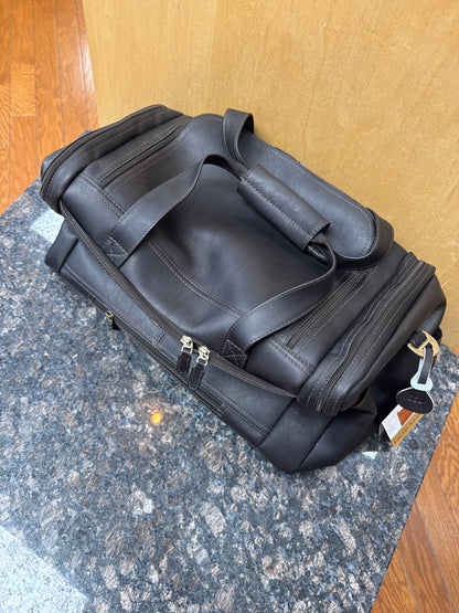 Dorado- 18” Vaquetta Leather Duffel Bag Brown