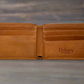 Lieber's Leather Slim Fold Wallet with RFID Blocking Card- $55