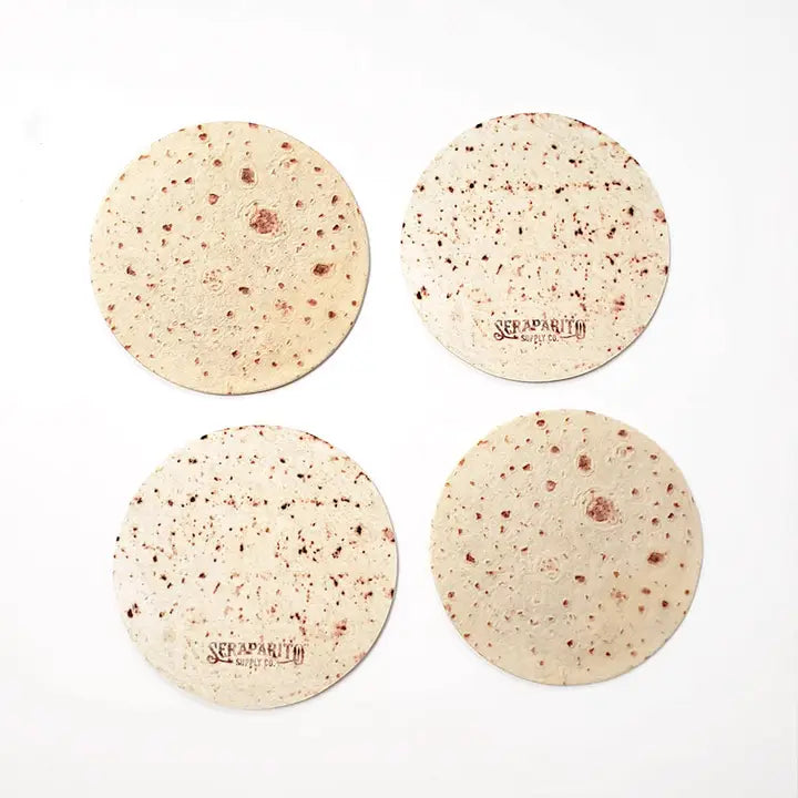 Seraparito Supply Co. Tortilla Coasters- $10