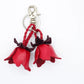 Leather Tulip Bag Charm/Keychain