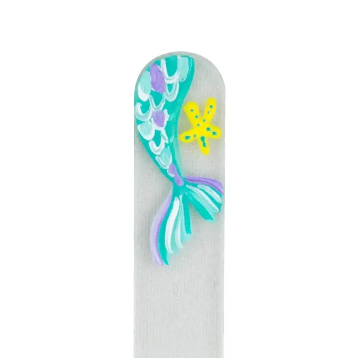 Czech Glass Nail File - Small- Hand Painted- $10