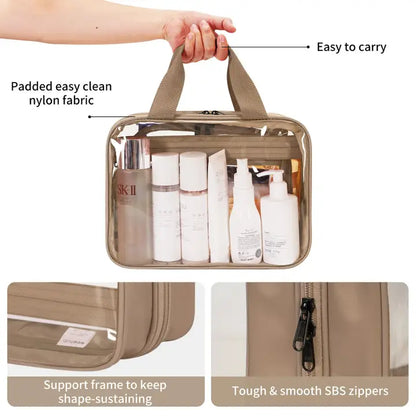 WANDF Clear Hanging Toiletry Organizer Bag