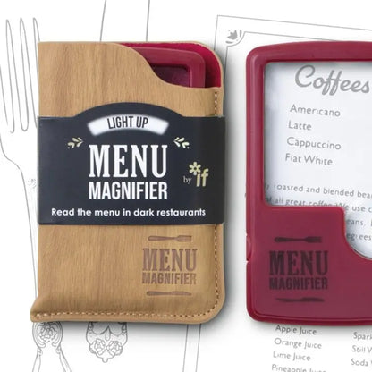 if USA Light Up Menu Magnifier Wine